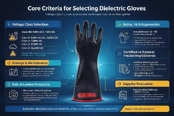 Class 0 Electrical Insulating Rubber Gloves