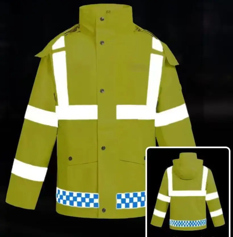 Split Waterproof High Vis Rain Jacket Split Waterproof High Vis Rain Jacket