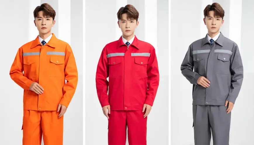 Blue Cotton Safety Work Clothing