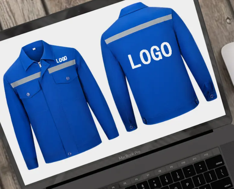 Blue Cotton Safety Work Clothing