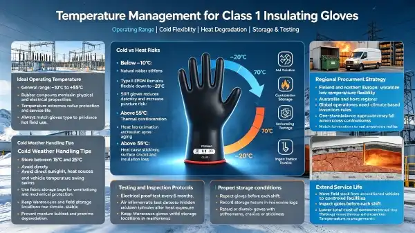 Class 1 Electrical Insulating Rubber Gloves