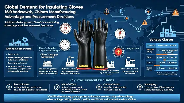 Class 2 Electrical Insulating Rubber Gloves