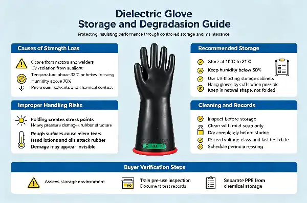 Class 3 Electrical Insulating Rubber Gloves