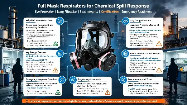 Facepiece Chemical Gas Respirator