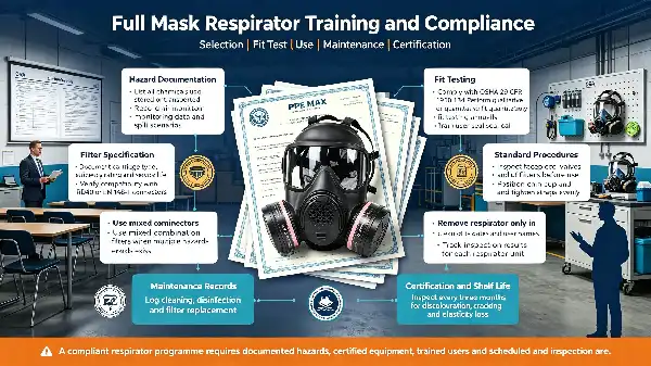 Facepiece Chemical Gas Respirator
