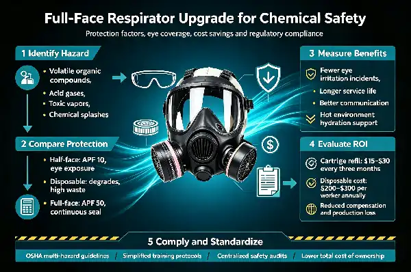 Silicone Full Facepiece Respirator