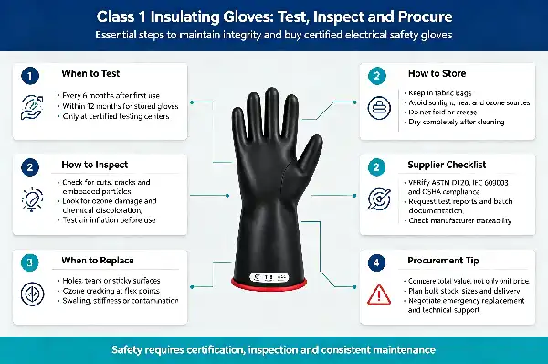 Class 1 Electrical Insulating Rubber Gloves Class 1 Electrical Insulating Rubber Gloves