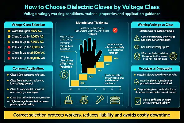 Class 3 Electrical Insulating Rubber Gloves