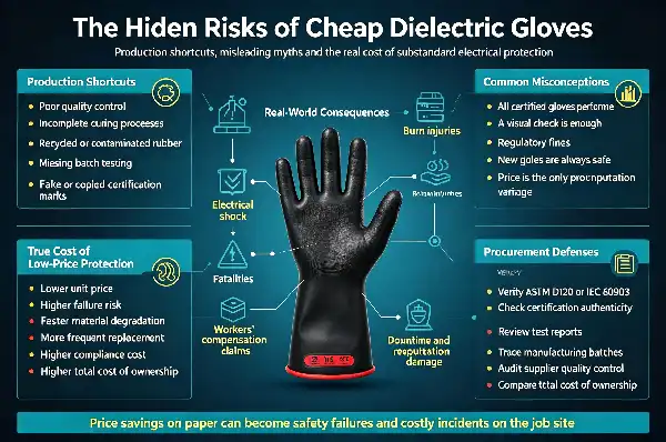 Class 0 Electrical Insulating Rubber Gloves
