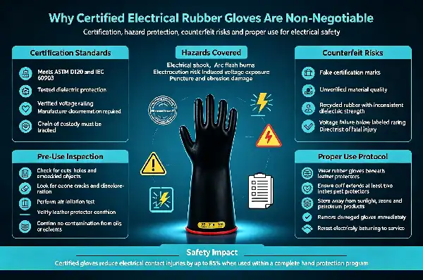 Class 2 Electrical Insulating Rubber Gloves Class 2 Electrical Insulating Rubber Gloves