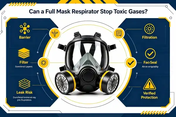Can a Full Mask Respirator Stop Toxic Gases?