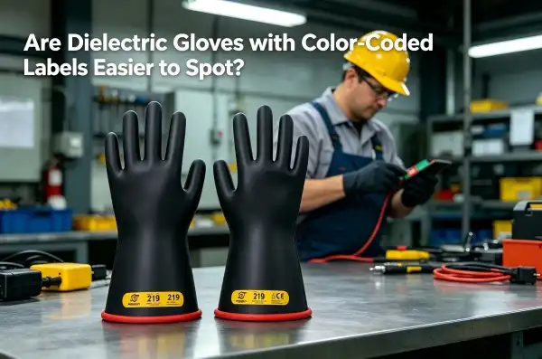 Are Dielectric Gloves with Color-Coded Labels Easier to Spot?