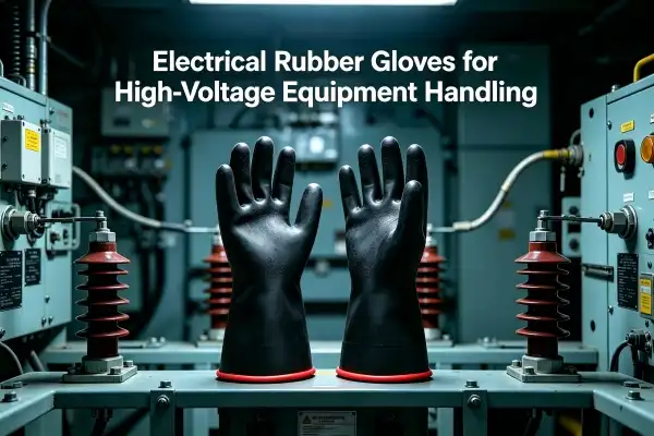 Electrical Rubber Gloves for High-Voltage Equipment Handling