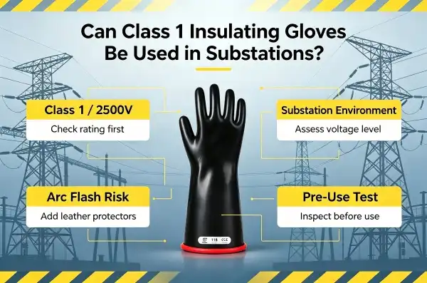 Can Class 1 Insulating Gloves Be Used in Substations?