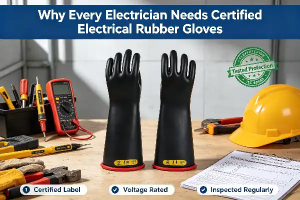Why Every Electrician Needs Certified Electrical Rubber Gloves