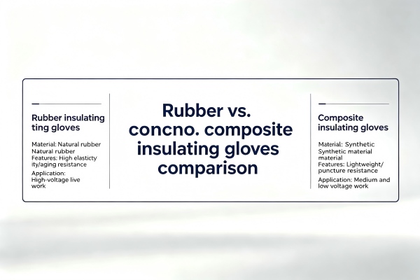 Rubber vs. composite insulating gloves comparison