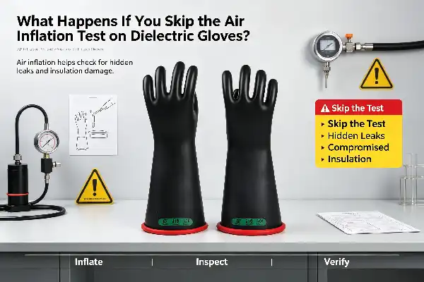 What Happens If You Skip the Air Inflation Test on Dielectric Gloves?