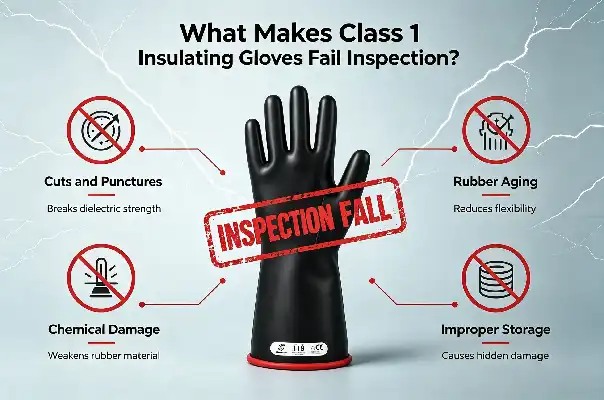 What Makes Class 1 Insulating Gloves Fail Inspection?