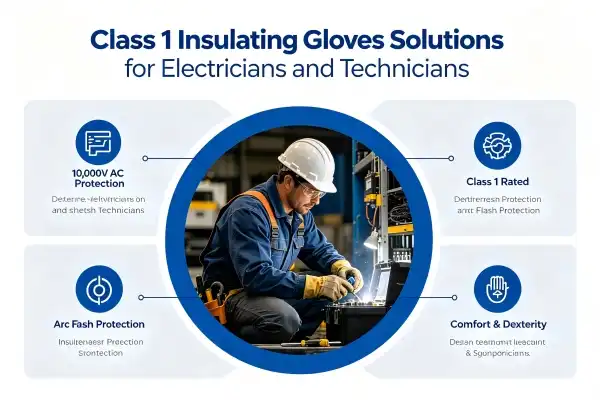 Class 1 Insulating Gloves Solutions for Electricians and Technicians